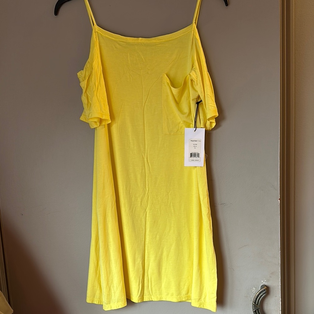 Bailey 44 new with tags Yellow Off-Shoulder Dress